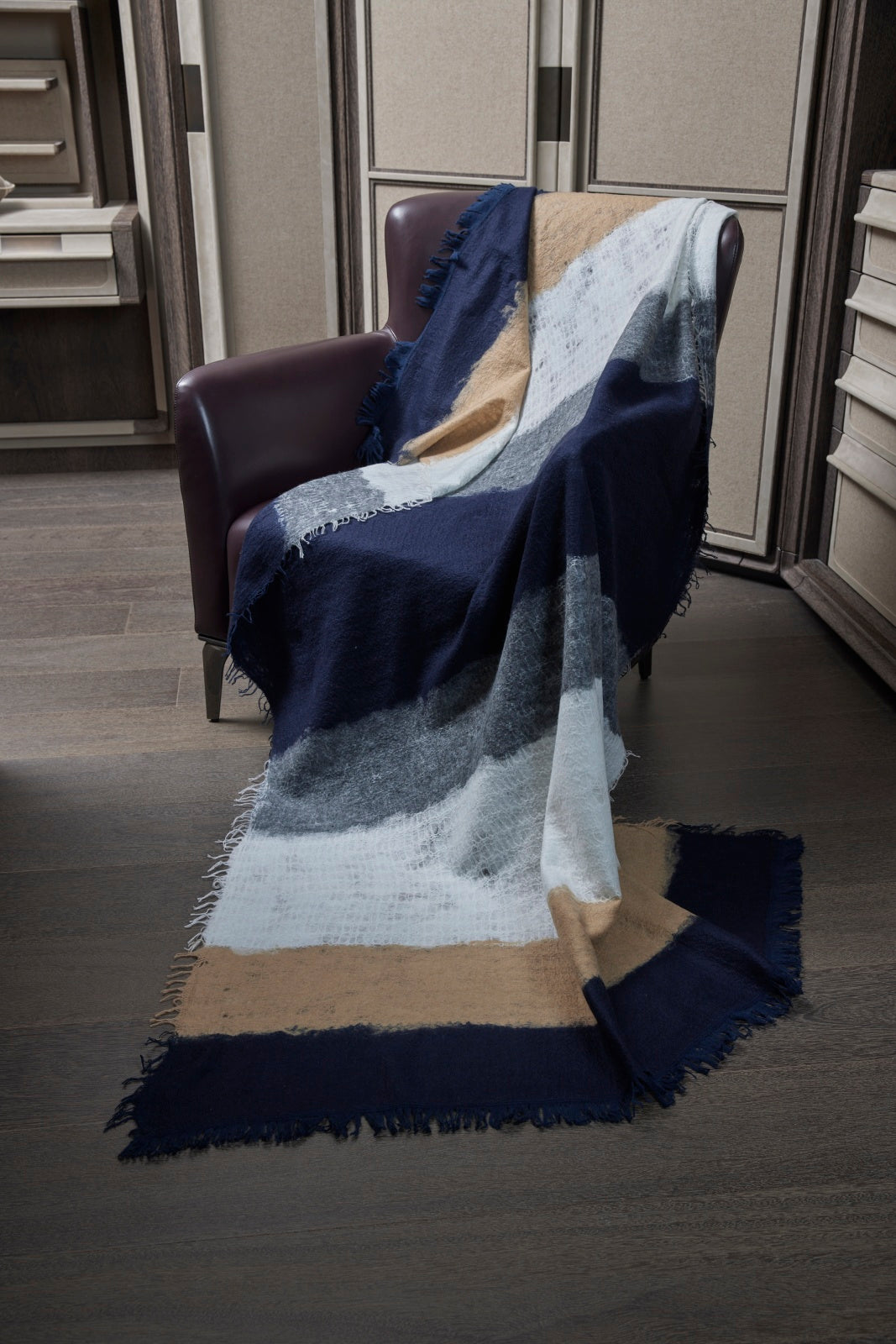 Handcrafted Felting Knit Cashmere Blanket