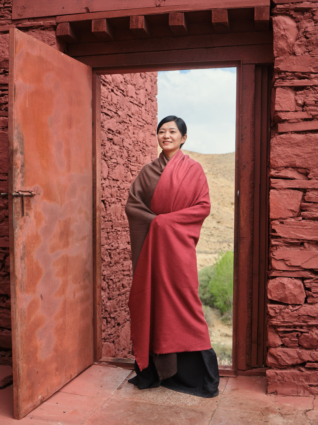 Tibetan Pulu  handmade cashmere blanket