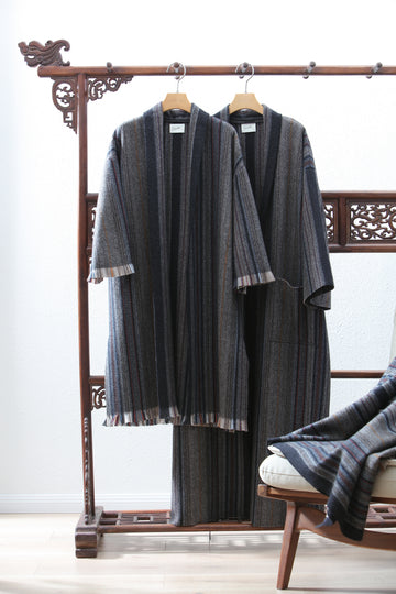 Cashmere and Yak wool robe