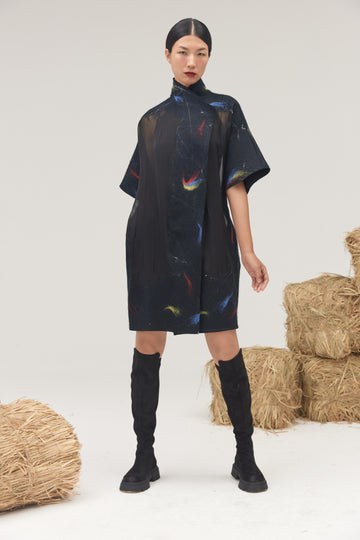 Women's handcrafted felt cashmere coat