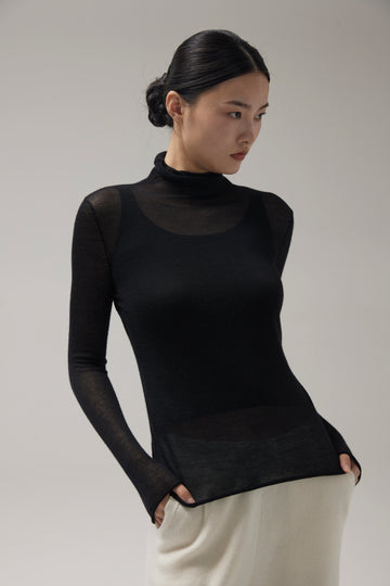 Women's cashmere rune neck pullover