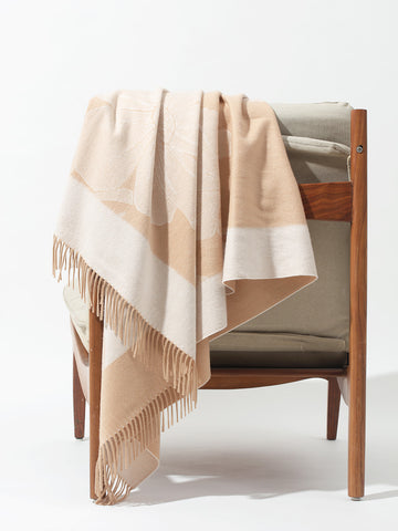 Cashmere Reversible Jacquard Shawl