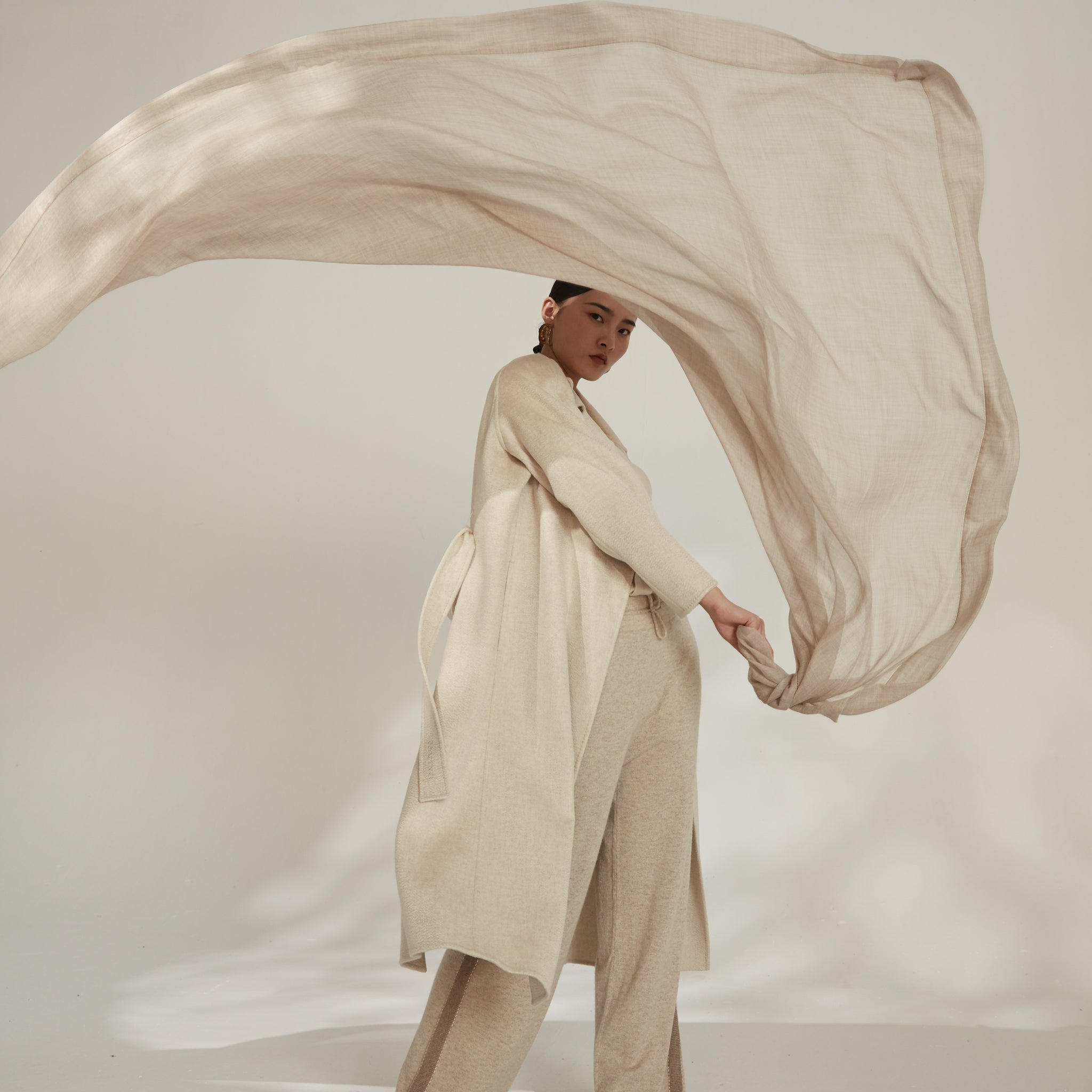 【Wellness】100% baby cashmere scarf/shawl