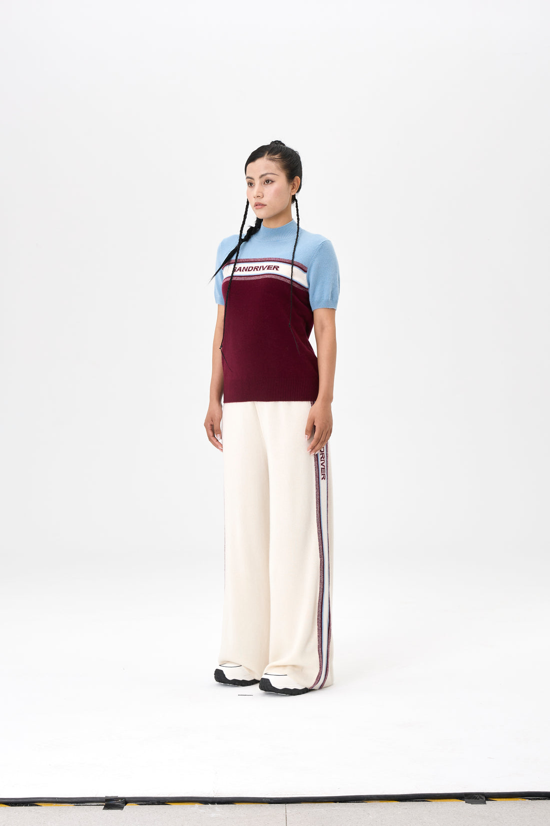 [Snow-Mountain Collection] Cashmere Round-Neck Pullover for Women