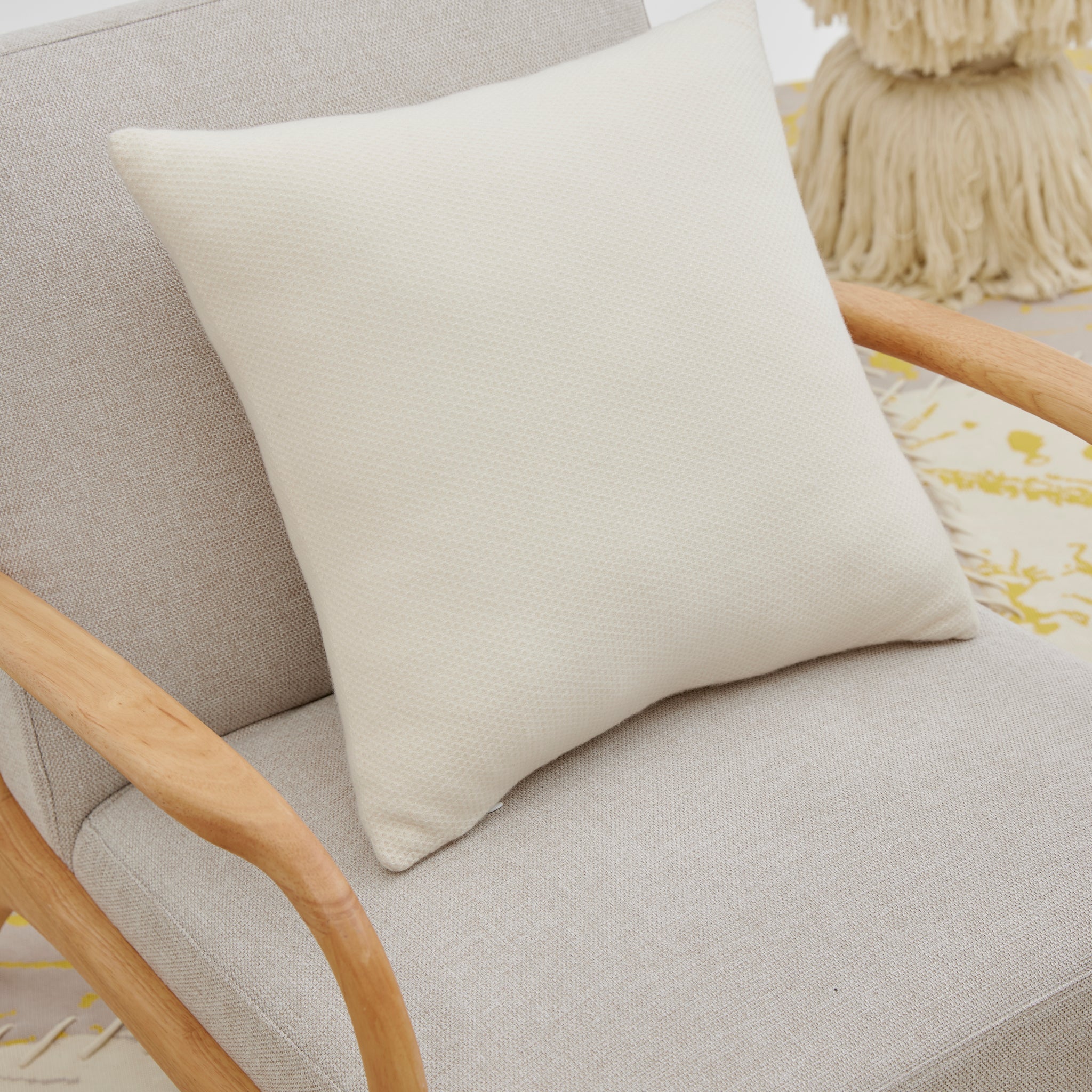 Cashmere square cushion